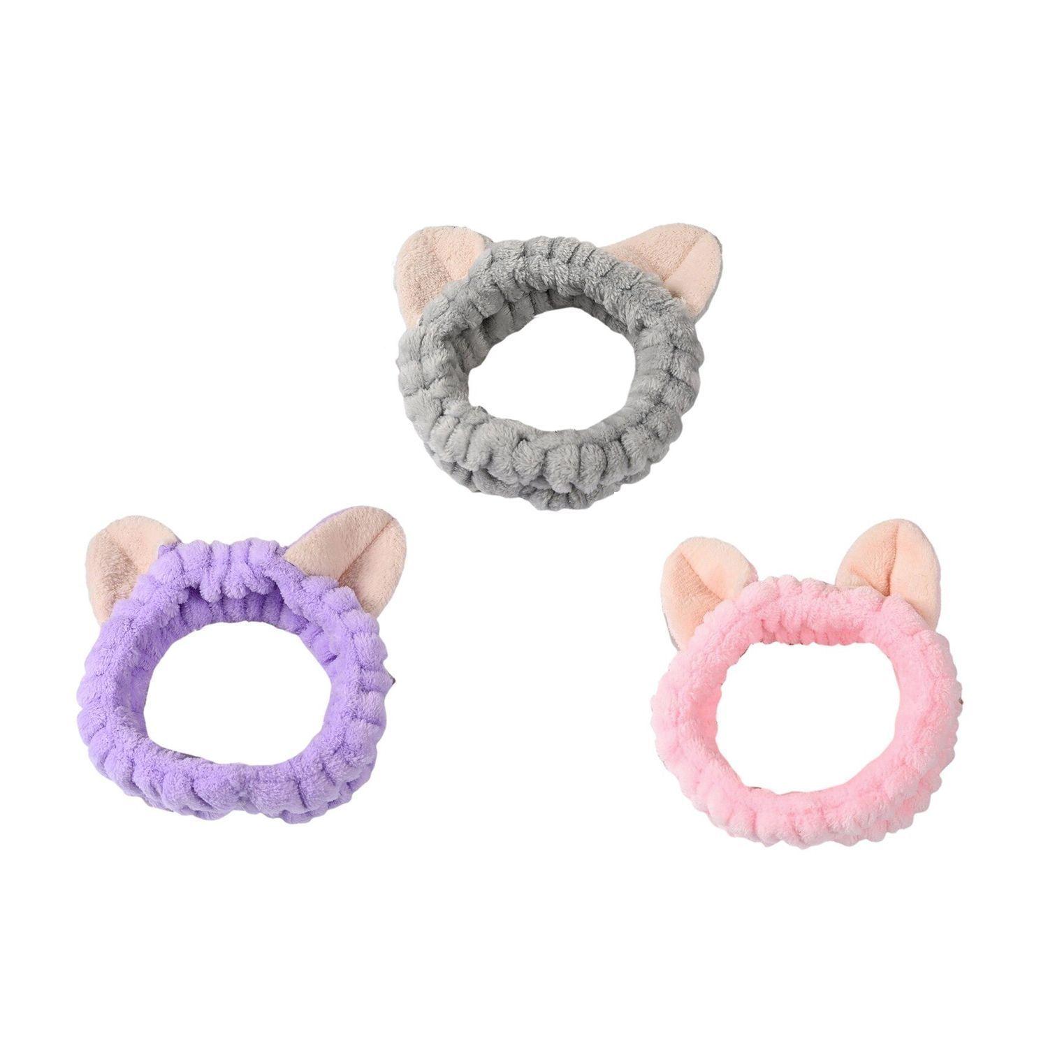 Set de 3 Cintillos Spa y Maquillaje Orejitas de Gato-0