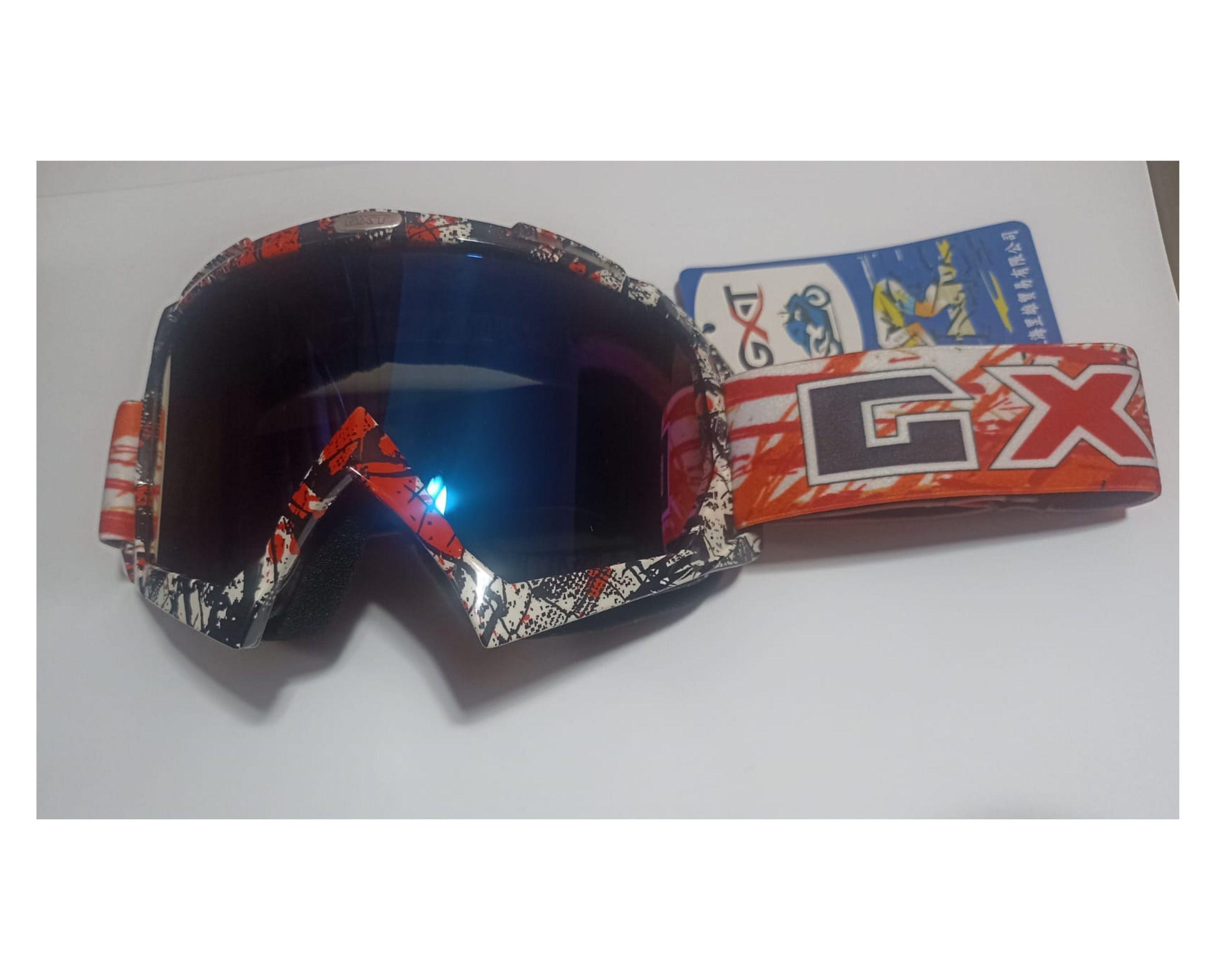 Antiparras GTX para motos rojo-0