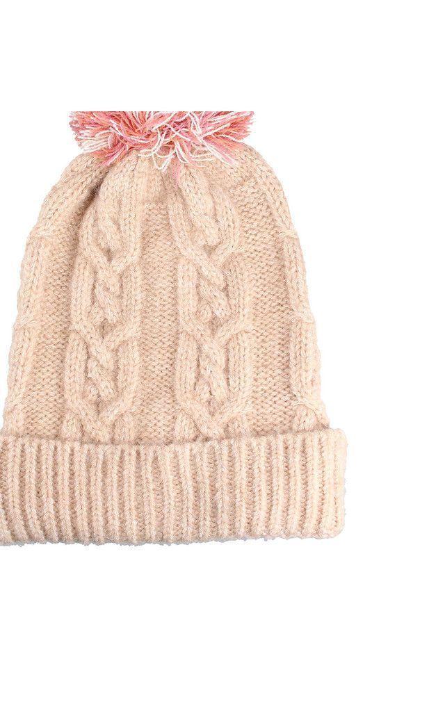 Gorro Trenzas Beige i-D-1