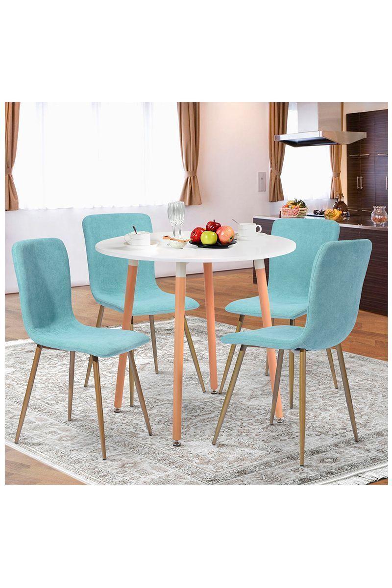 Pack 4 Sillas Comedor Sitial Gold Juliet Verde-1