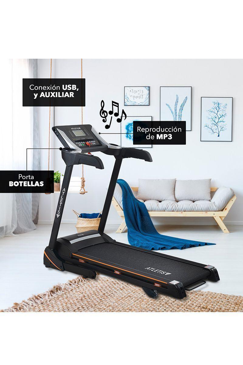 Trotadora Atletis Fit BS816 Bluetooth MP3 Negro-4