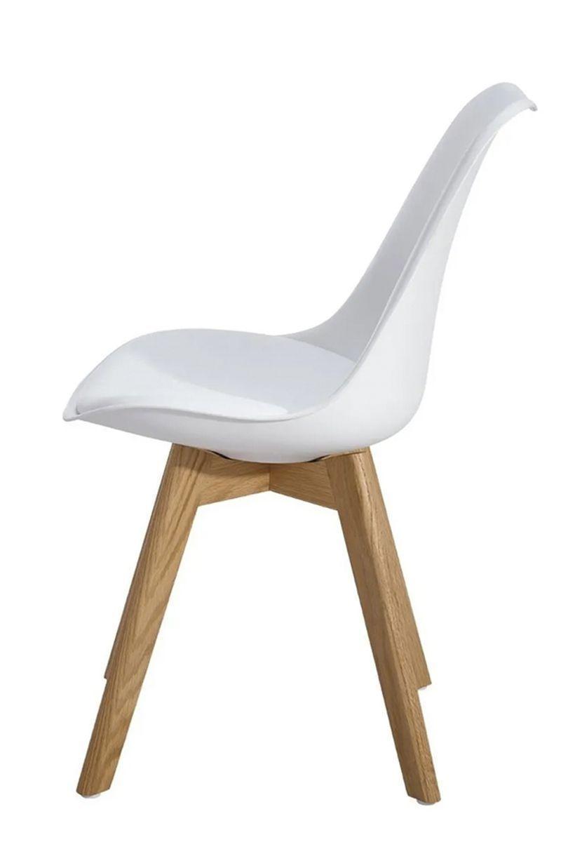 Pack 4 Sillas Eames Tulip con Cojín Blanco-3
