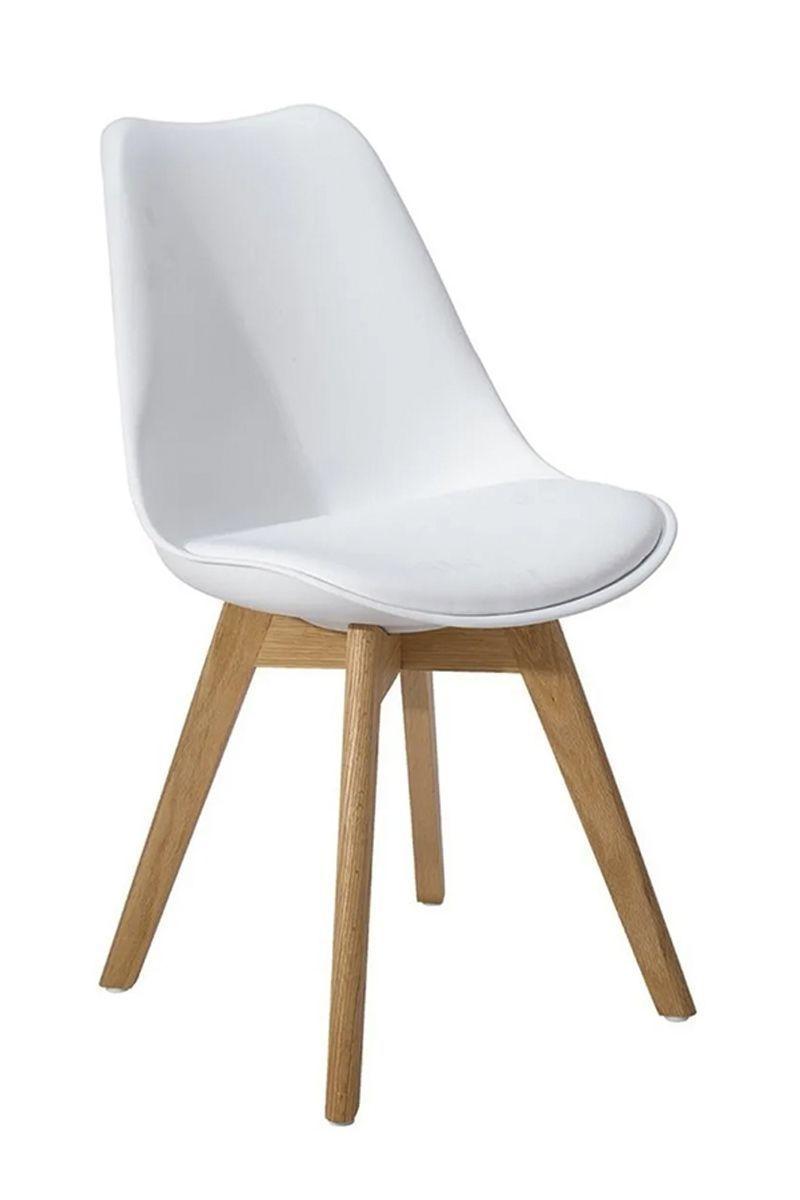 Pack 4 Sillas Eames Tulip con Cojín Blanco-2