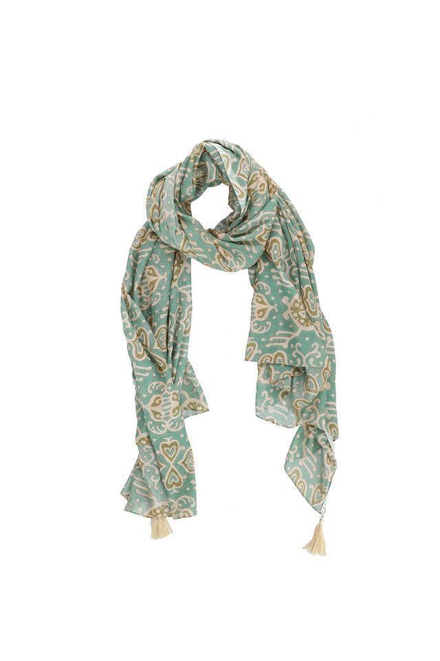 Pañuelo Estampado Life Verde Humana-0