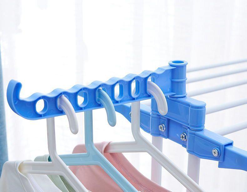 Tendedero Ropa Colgador Pechero Plegable 3 Niveles Rosado-4