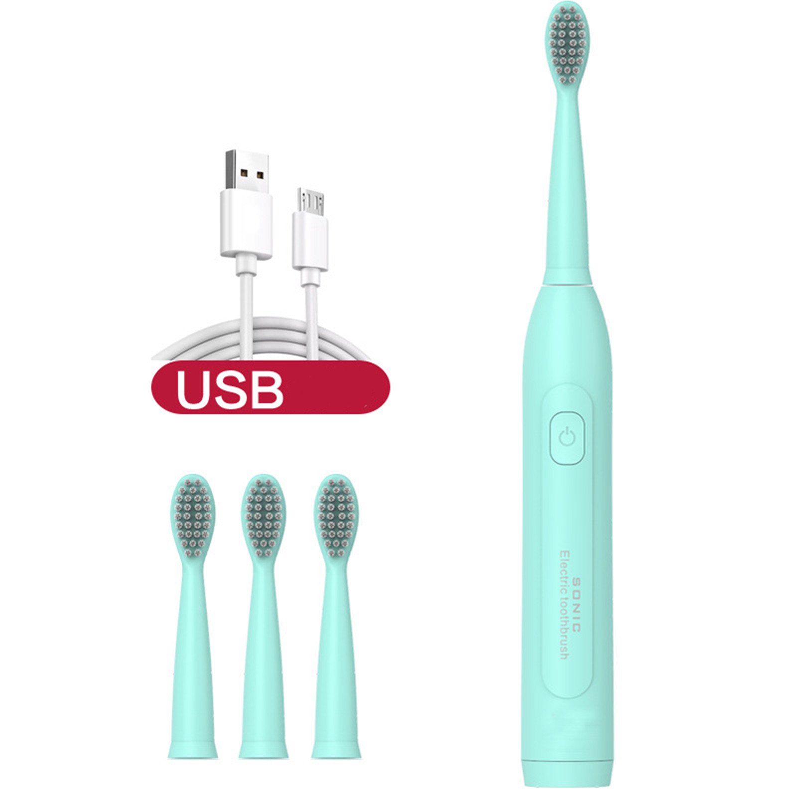 Cepillos De Dientes Eléctricos Cepillo Dental Quita Sarro Azul-1