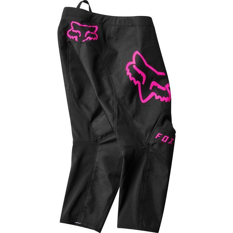 Pantalon Moto Infantil 180 Prix Negro/Rosa Fox-1