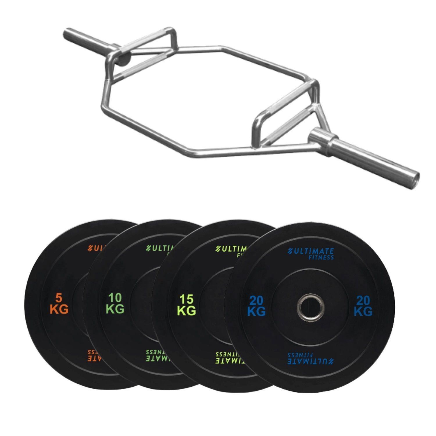 Pack 100KG Discos Olímpicos Br+ Barra Olímpica HT-0