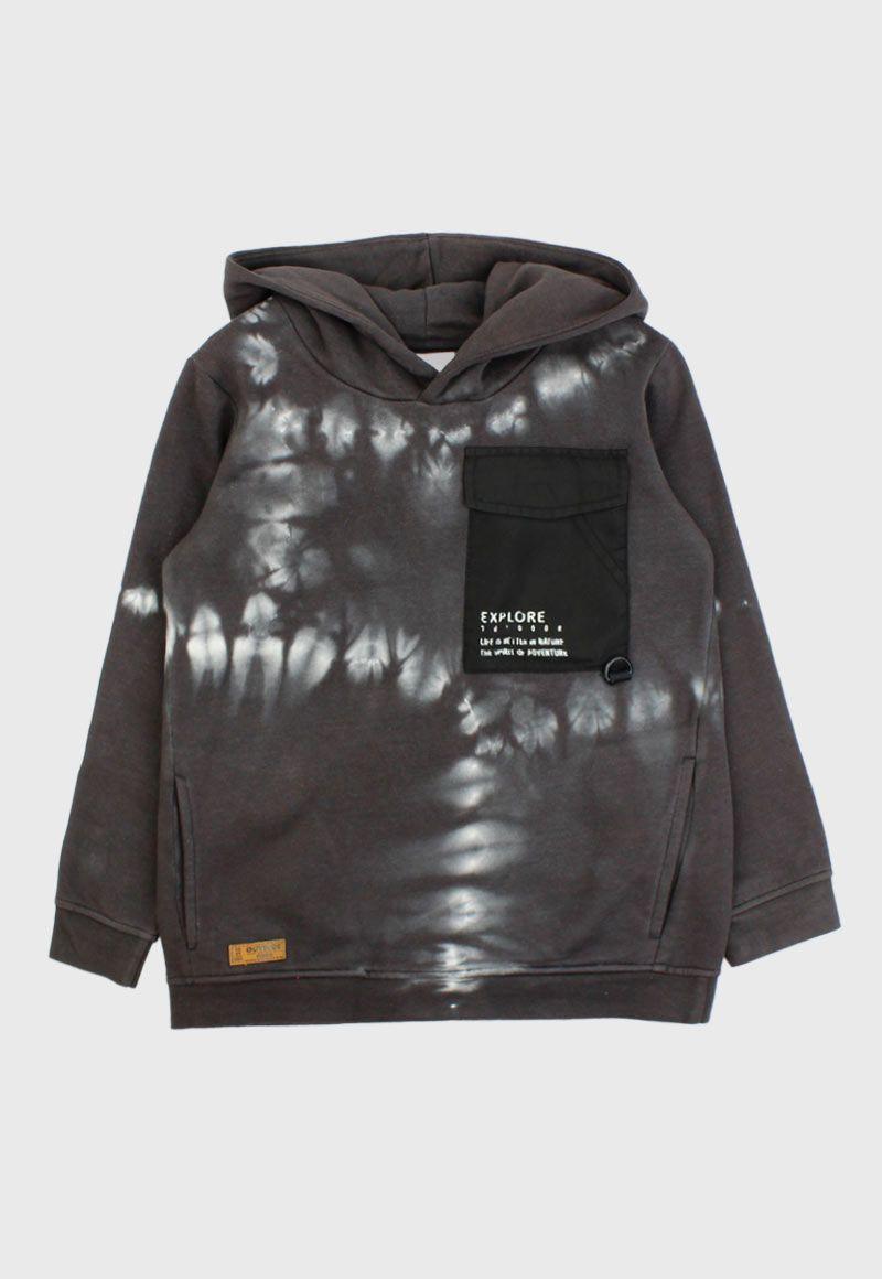 Poleron kids niño cerrado tie dye outside 244-0