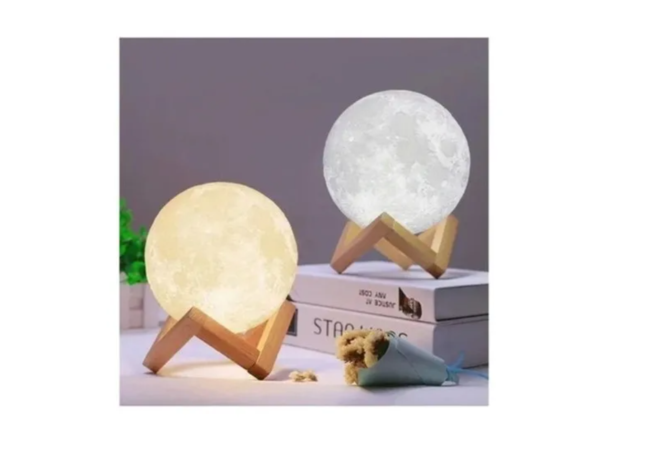 Lampara Luna Touch Rgb 16 Colores Con Control-4