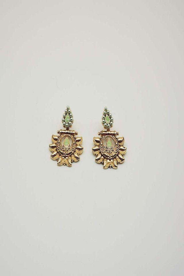 Aros largos Aztec Dorados  i-D-0