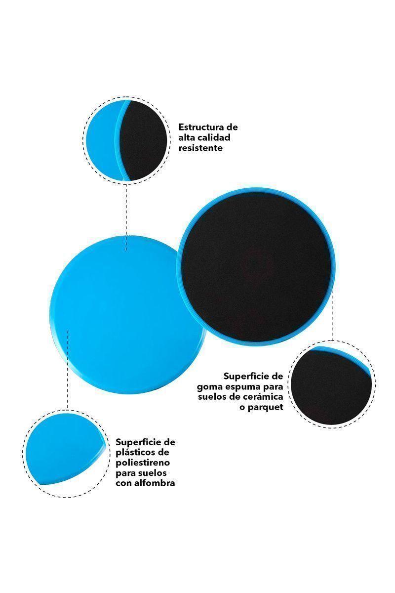 Disco Deslizador Fitness Entrenamiento Azul-3