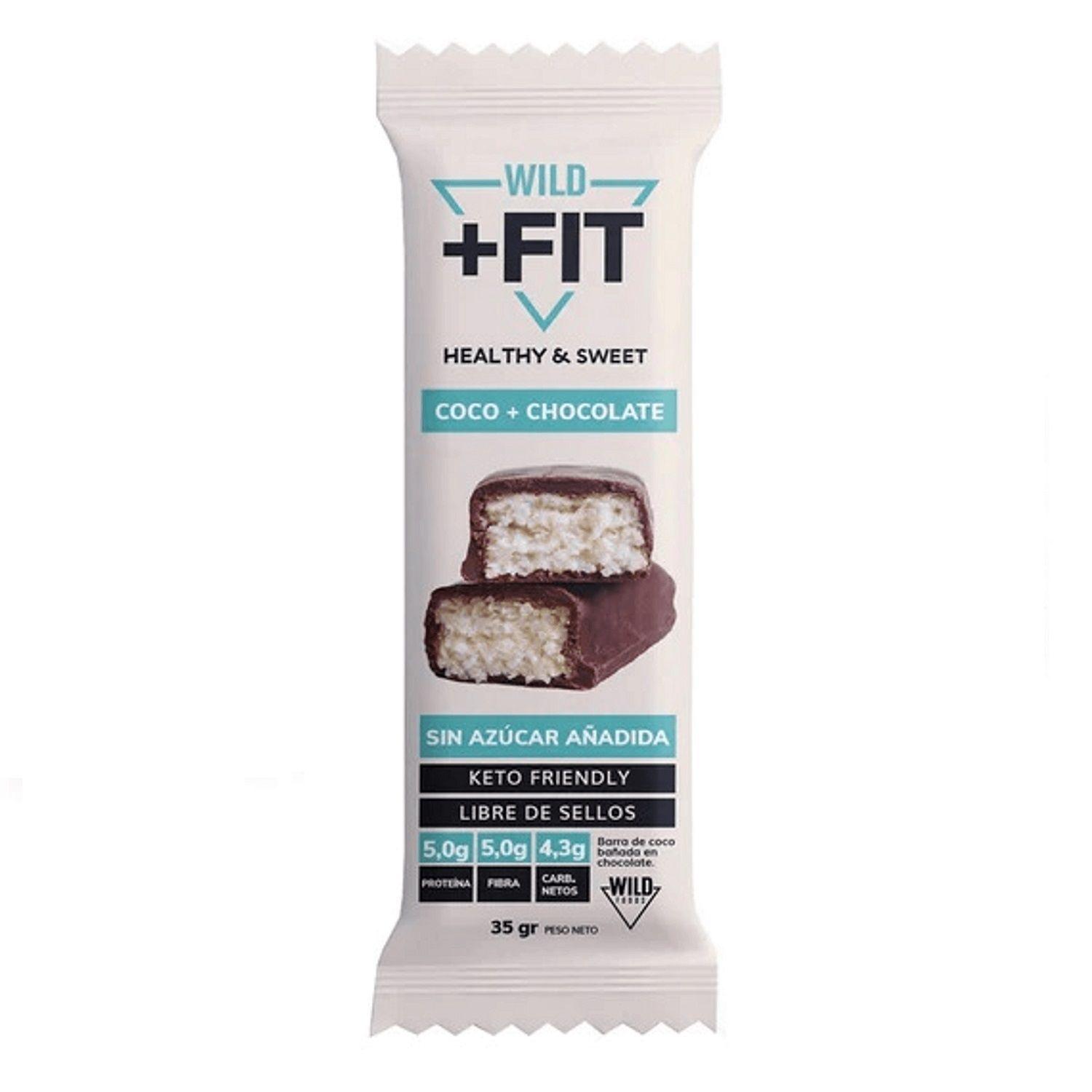 Wild Fit 5 Uni Coco+ Chocolate 5g Barras Proteína-1