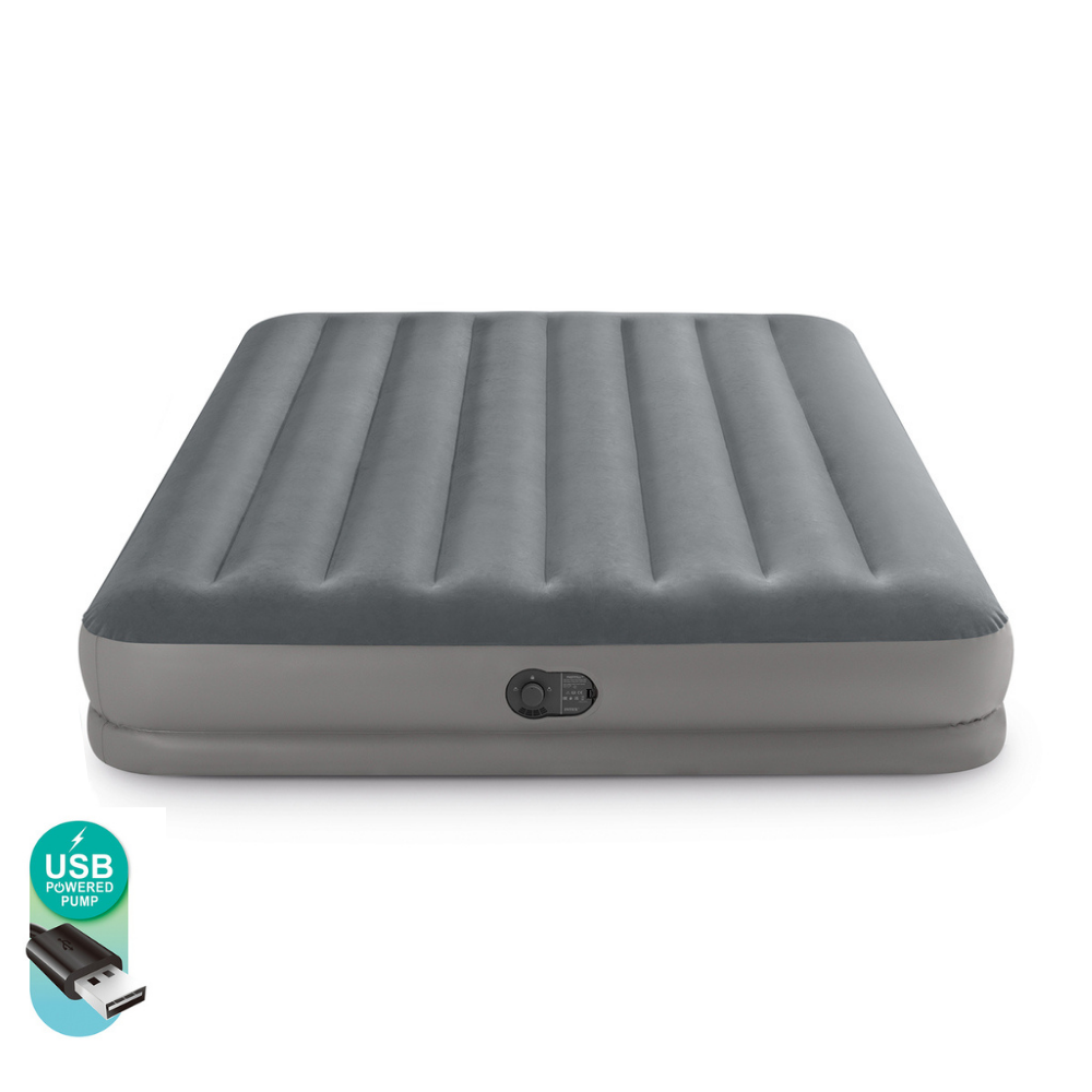 Colchón Inflable Eléctrico USB 2 Plz 152x203x30 Cm-2