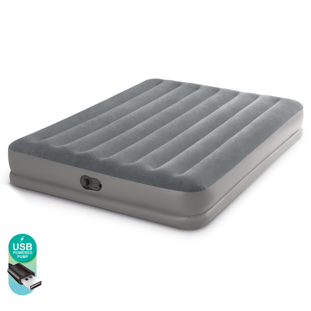 Colchón Inflable Eléctrico USB 2 Plz 152x203x30 Cm-3