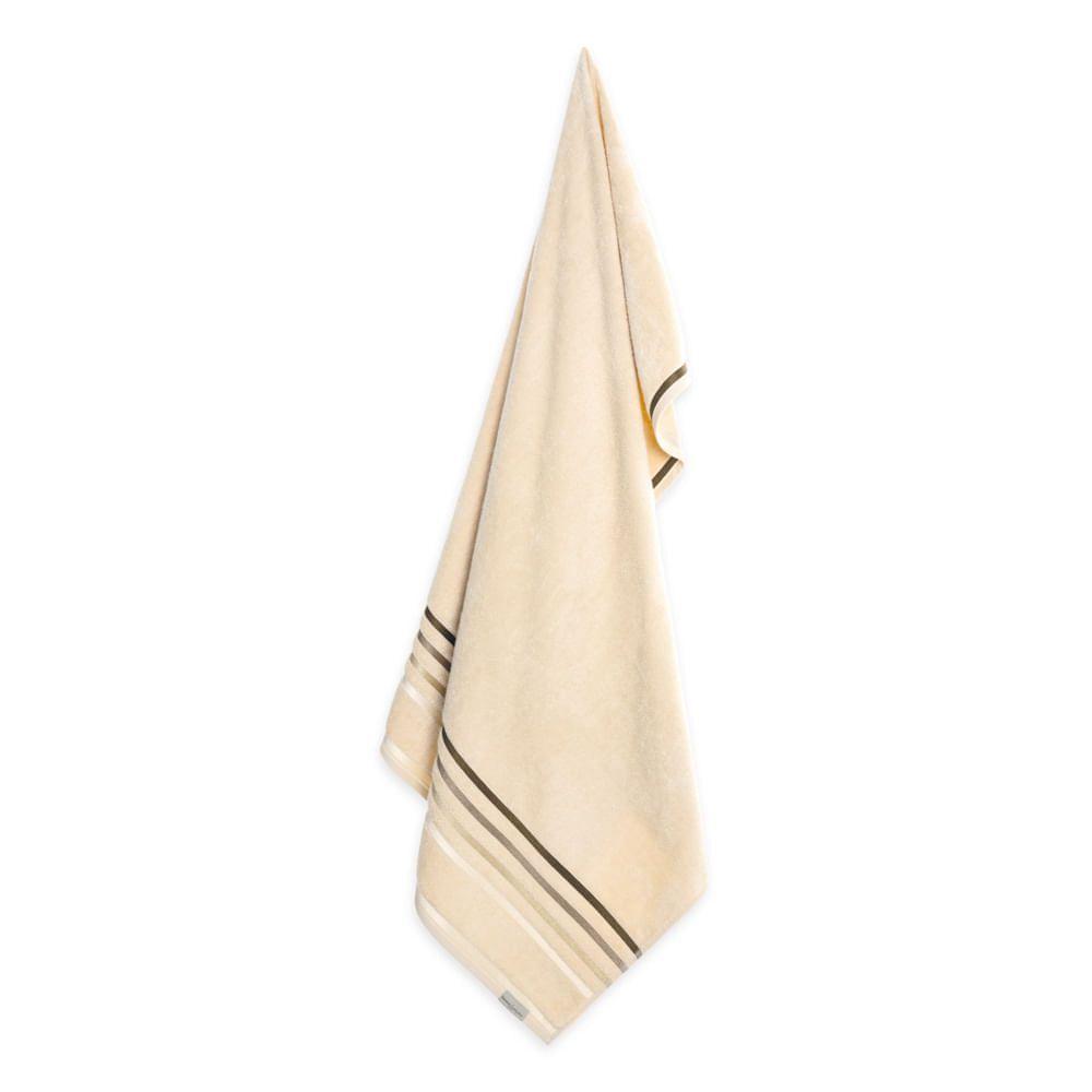 Toalla de baño Karsten Lumina 500gr 70 x 140 cm Beige/Marrón-1