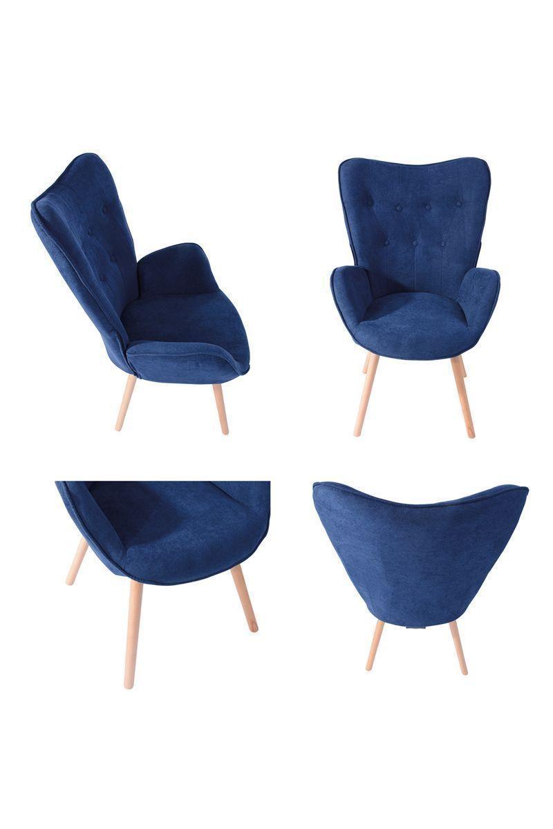 Sitial Kas Acolchado Apoyabrazos Azul-4