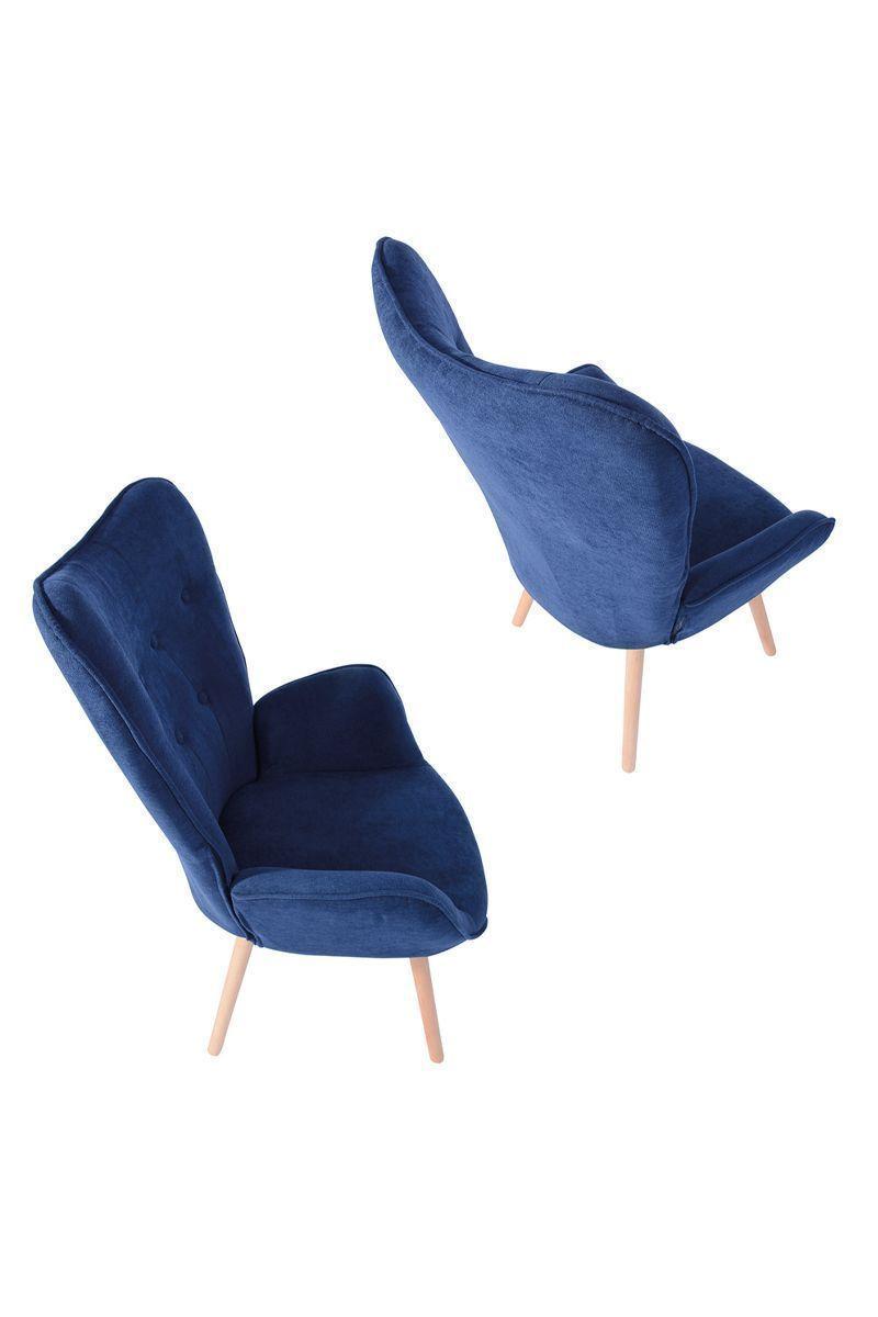 Sitial Kas Acolchado Apoyabrazos Azul-3