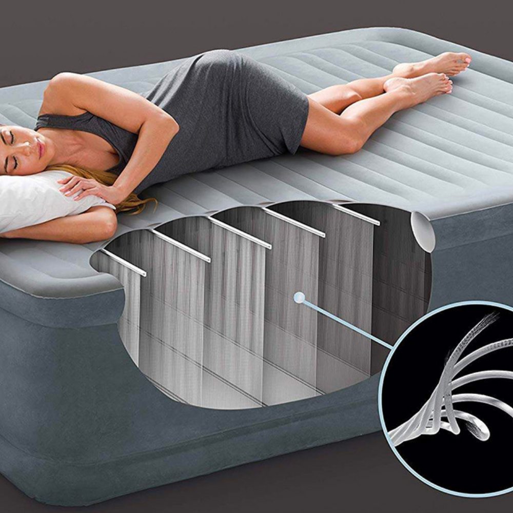 Colchón Inflable Eléctrico 2 Plazas 152x203x46 Cm-9