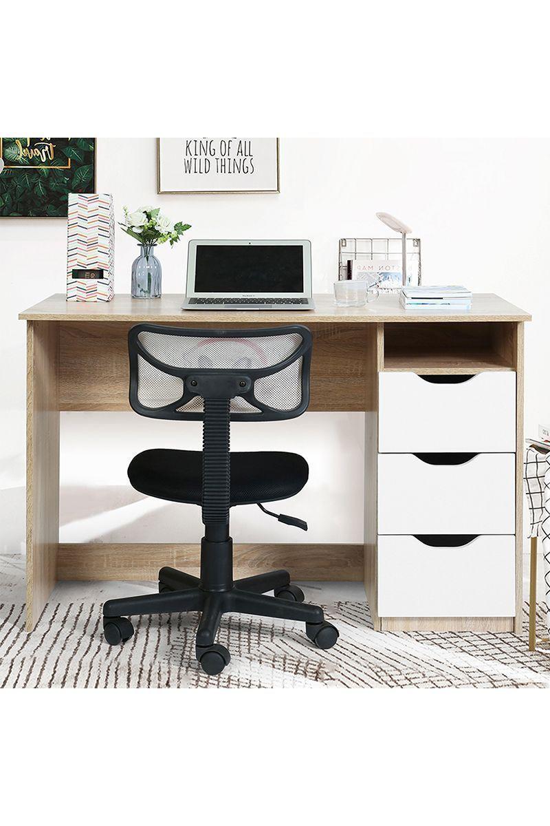 Escritorio Home Office con Cajones Blanco-5