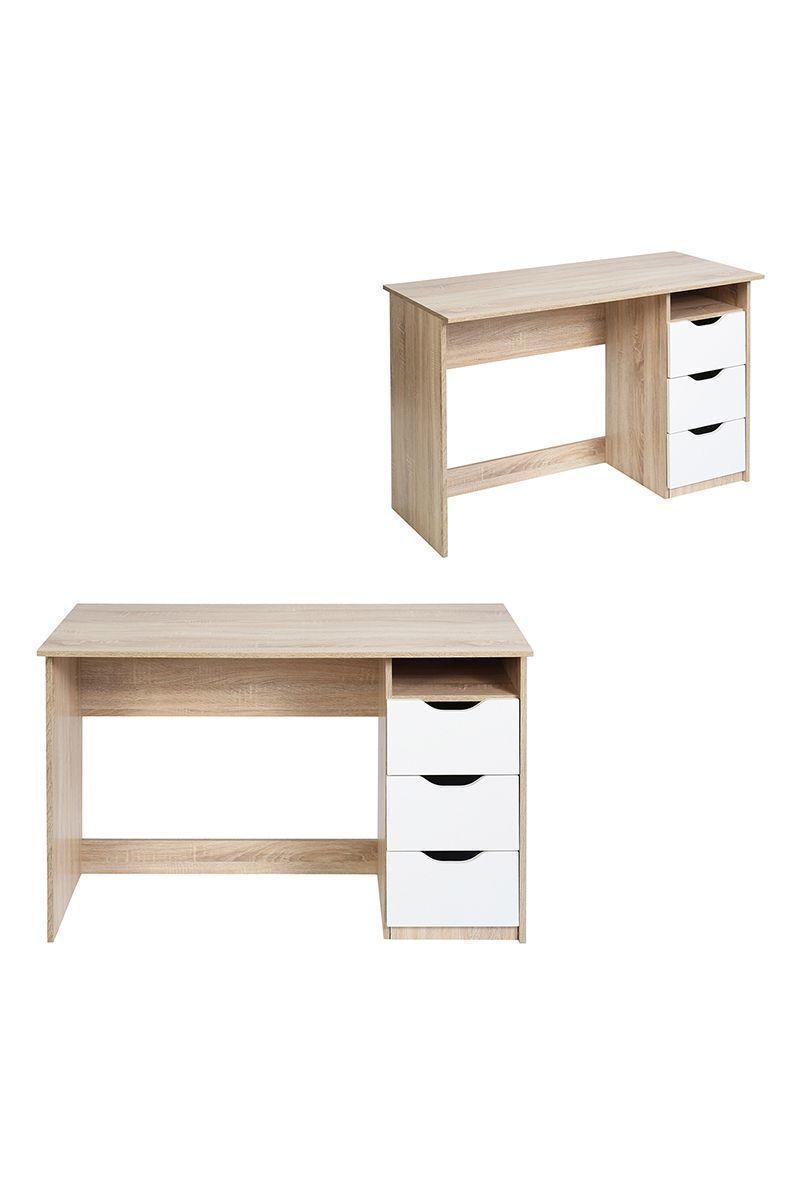 Escritorio Home Office con Cajones Blanco-4