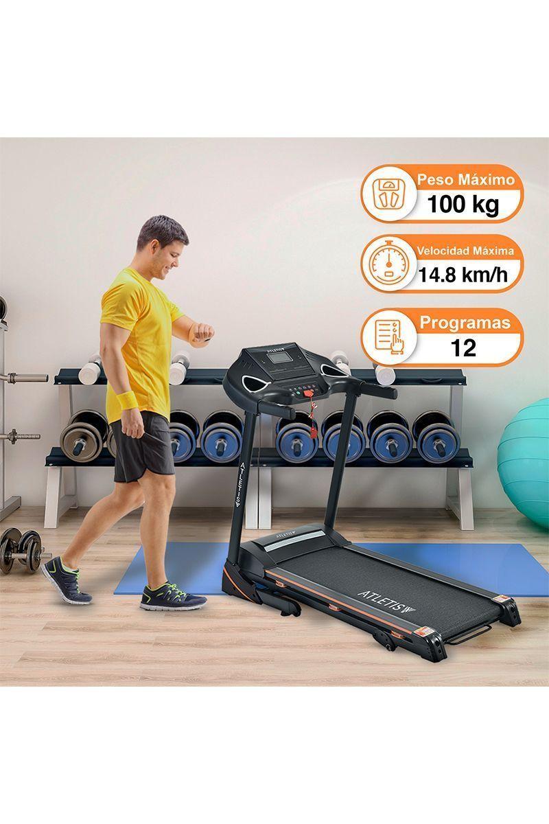 Trotadora Atletis Fit B8215 MP3 USB Negro-1