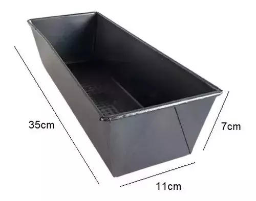Pack X2 Molde Pan Molde Para Pan De Molde Queque 30cm 35cm-3