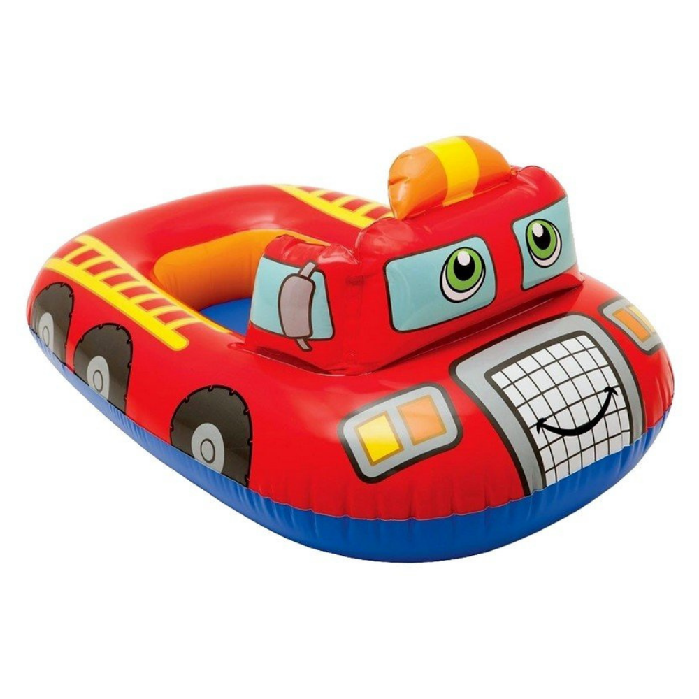 Flotador Inflable Bebé Camión Bomberos Capac 15 Kg-0