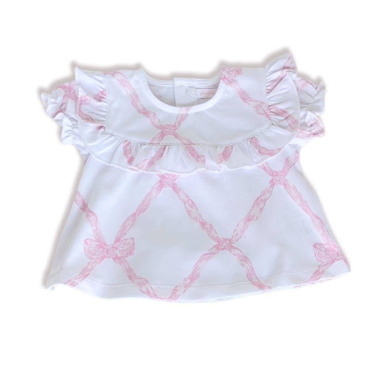 BLUSA BEBE NIÑA M/C LUCIA ROSADO-0