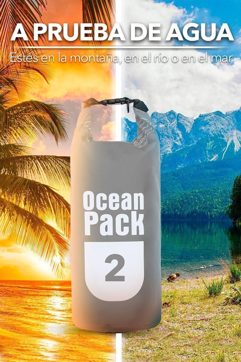 Bolsa Impermeable 2L Outdoor Rafting Trekking Gris-4