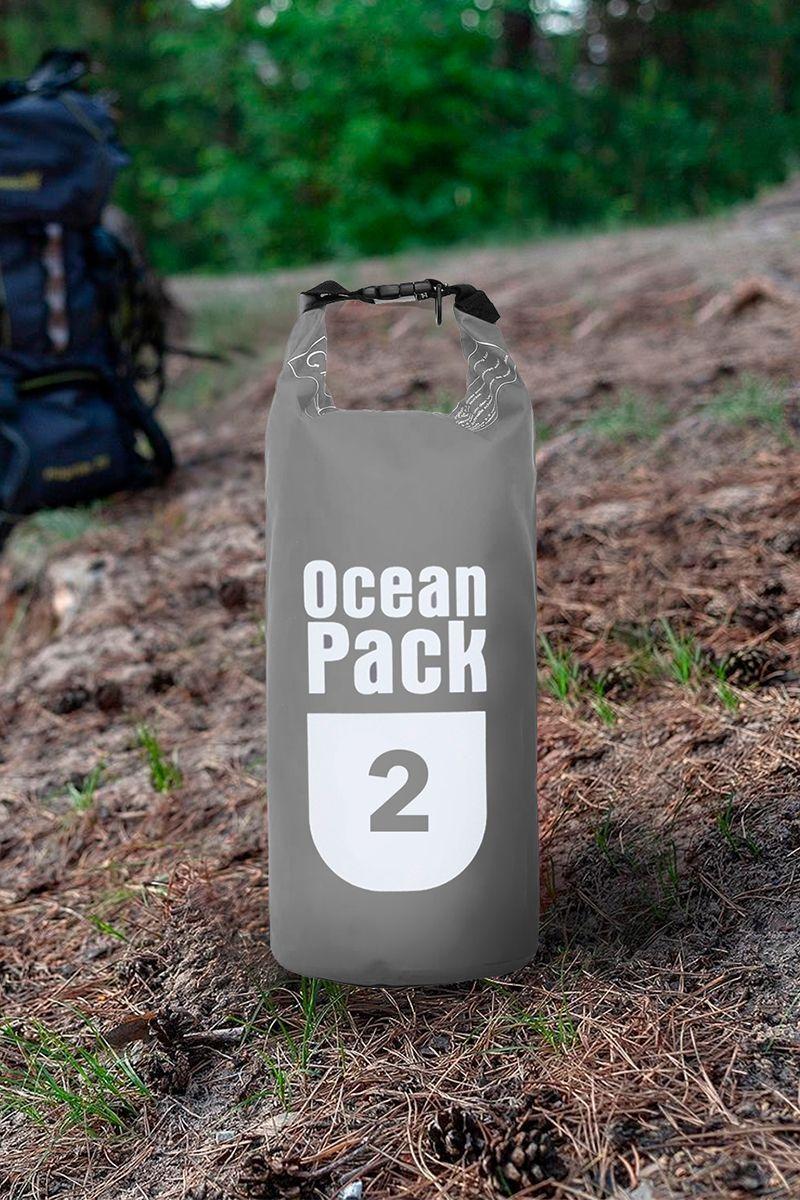 Bolsa Impermeable 2L Outdoor Rafting Trekking Gris-5