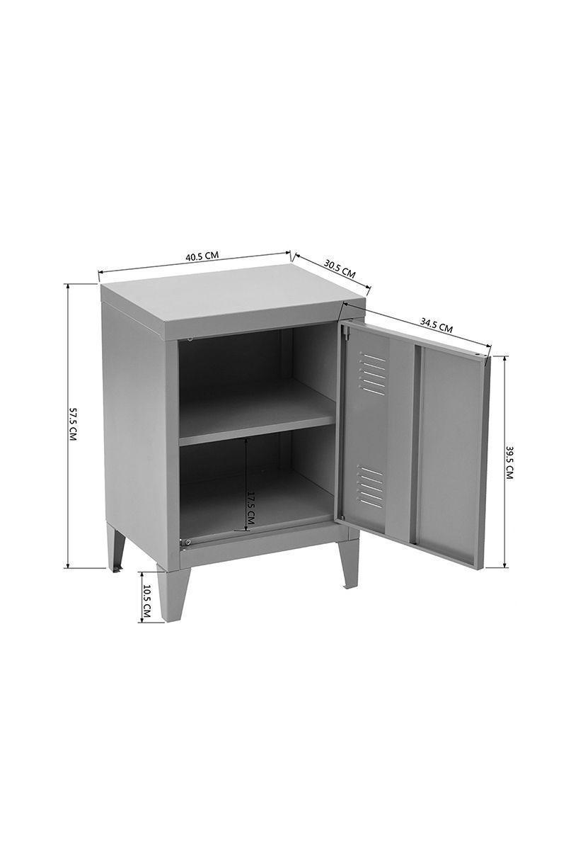 Velador Locker II Gris-2