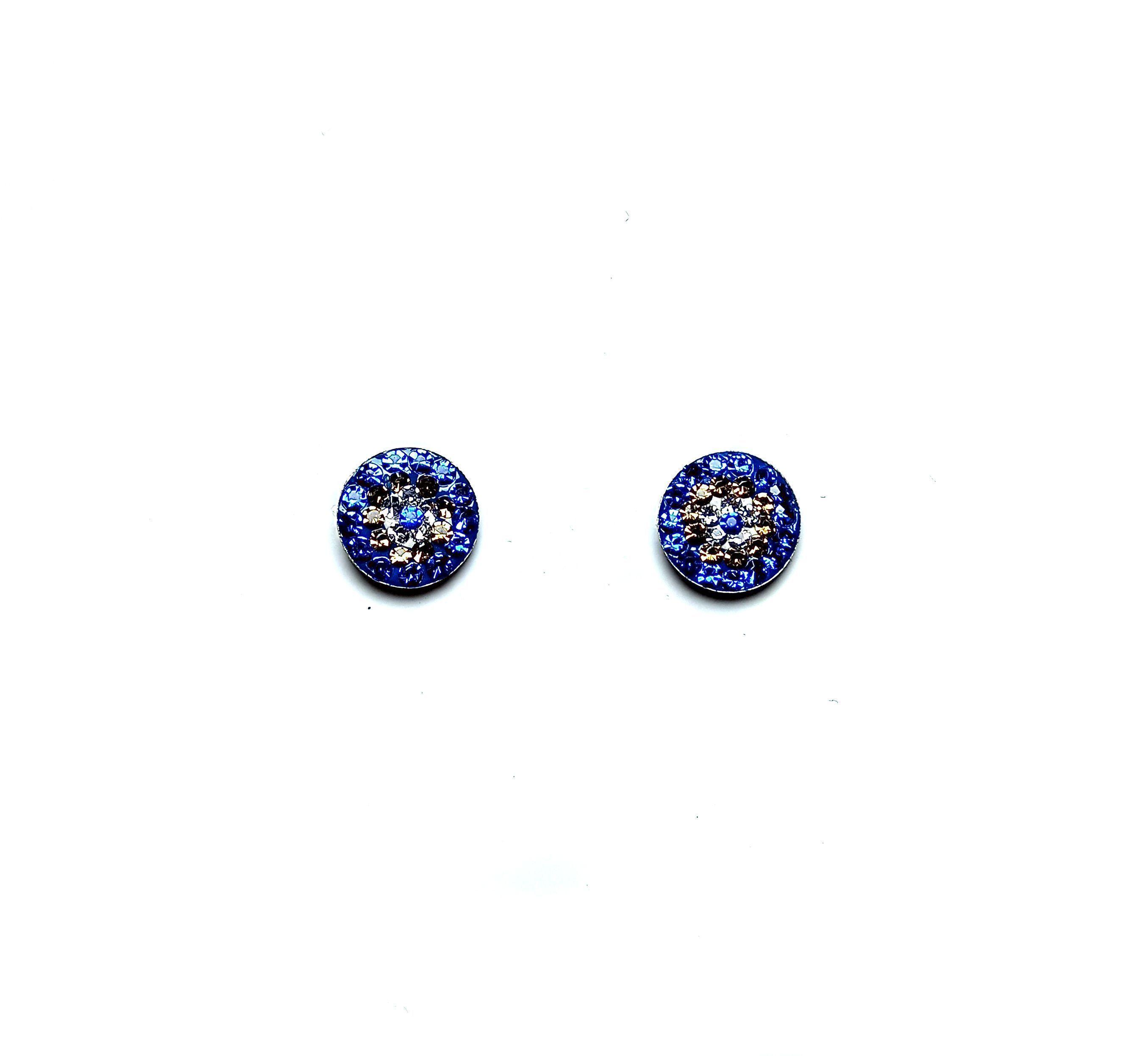 Aros Ojo Turco Plata Fina 925-0