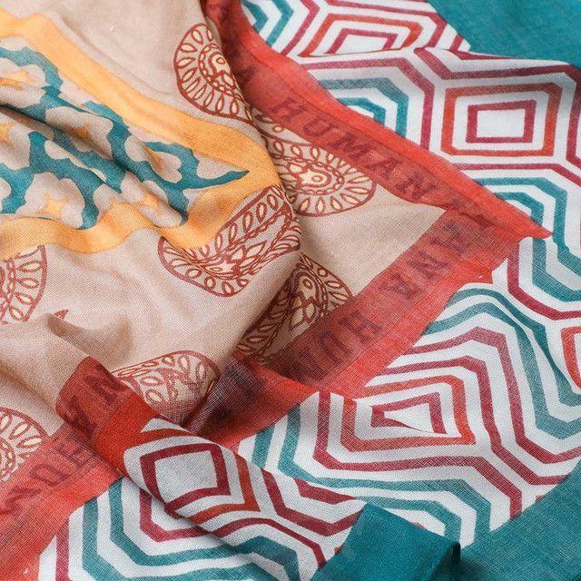 Pañuelo Estampado Verde Amuse  Humana-1