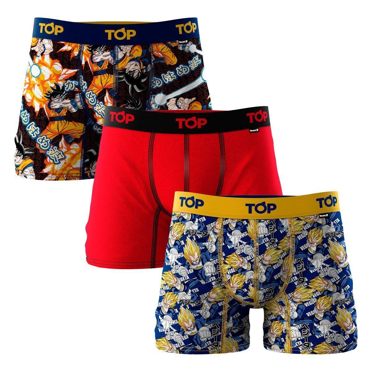 Bóxer Medio Dragon BallZ Microfibra Pack 3 C13 Top-0