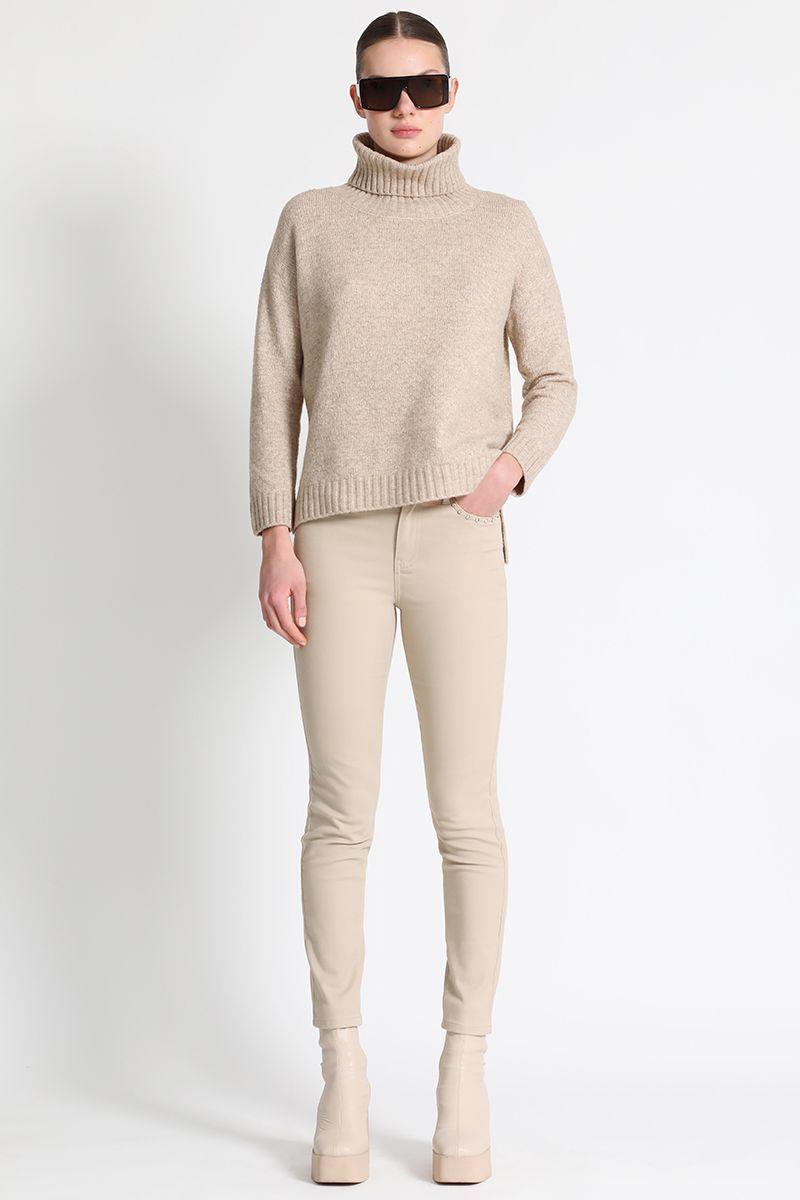 Jersey  Tejido Beige Liola-1