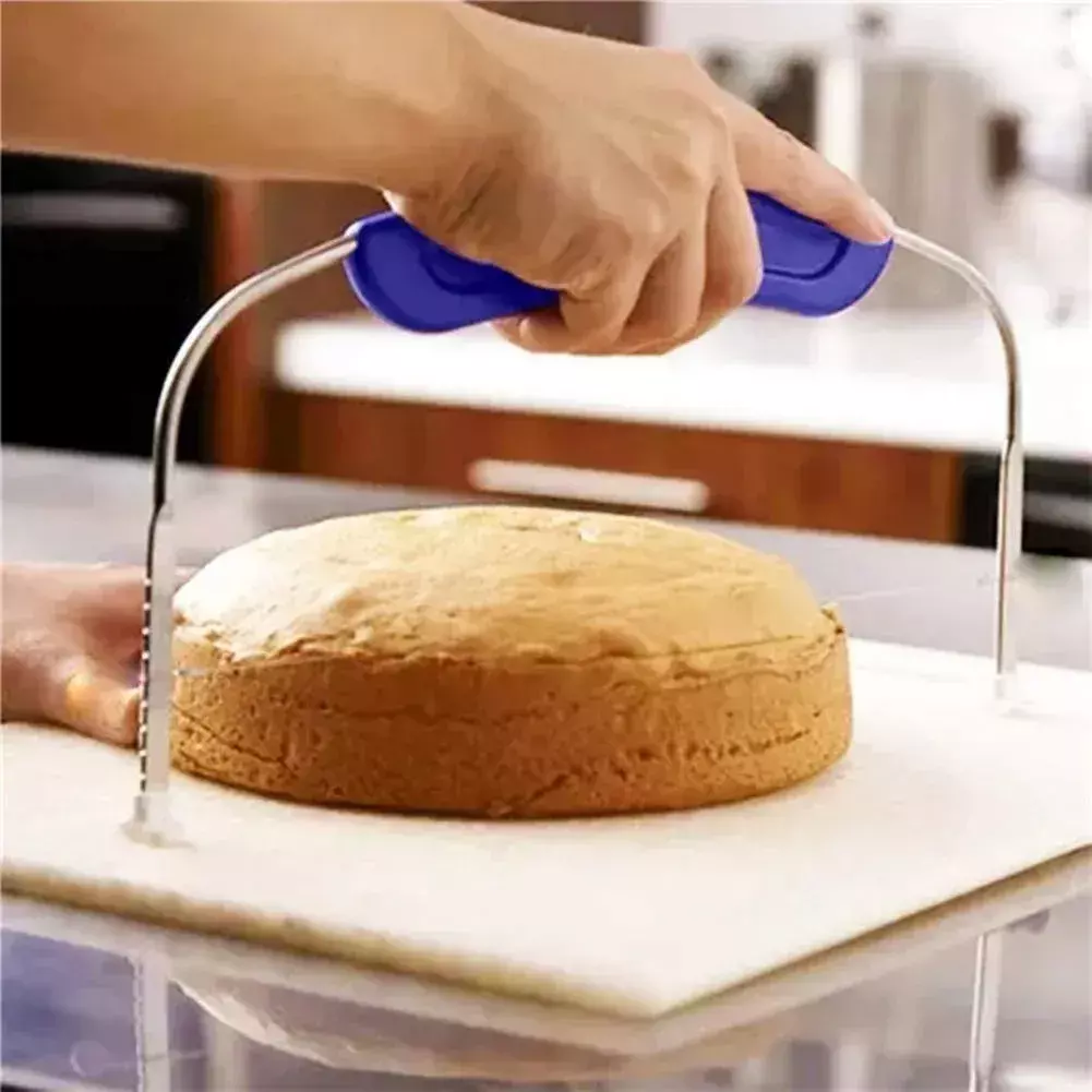 Cortador De Bizcocho Cortador De Torta Cortador Masa Alambre-6