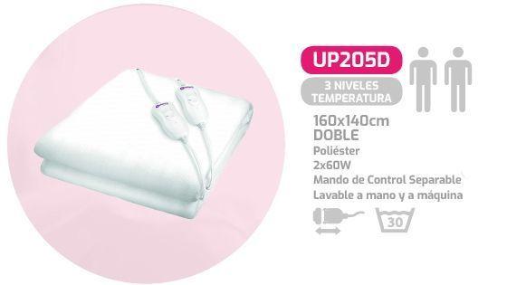 Pekatherm Calientacamas Doble Regulador Separable 160x140cm-6