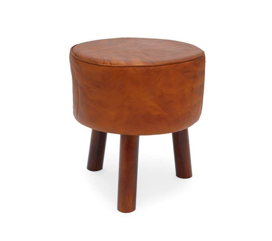 Piso Korba de cuero y madera de mango.-2