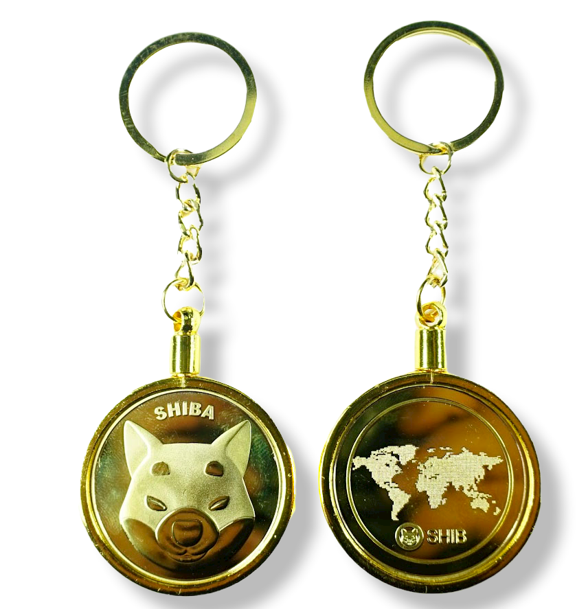 Llavero Shiba Gold Exclusivo Alta Calidad De Lujo AJ96-1