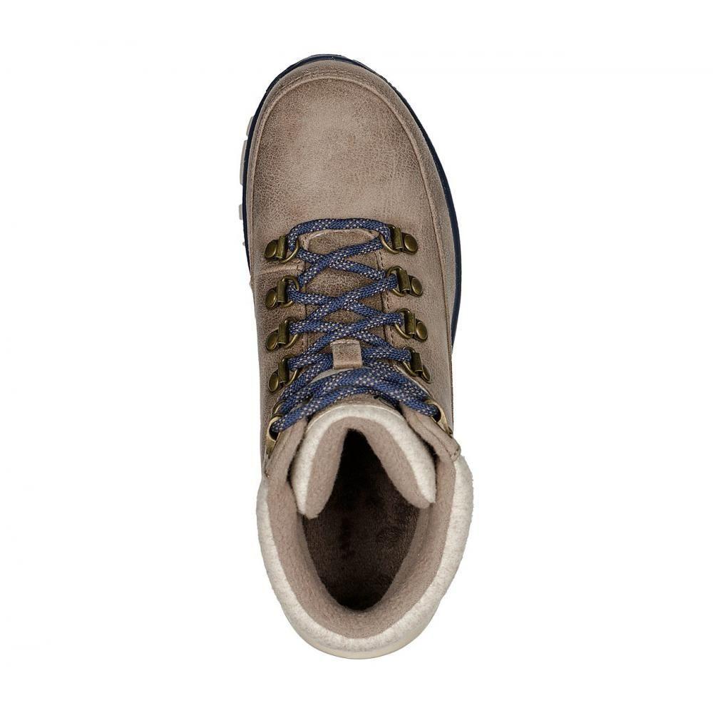 Botin Mujer Synergy Beige Skechers-2