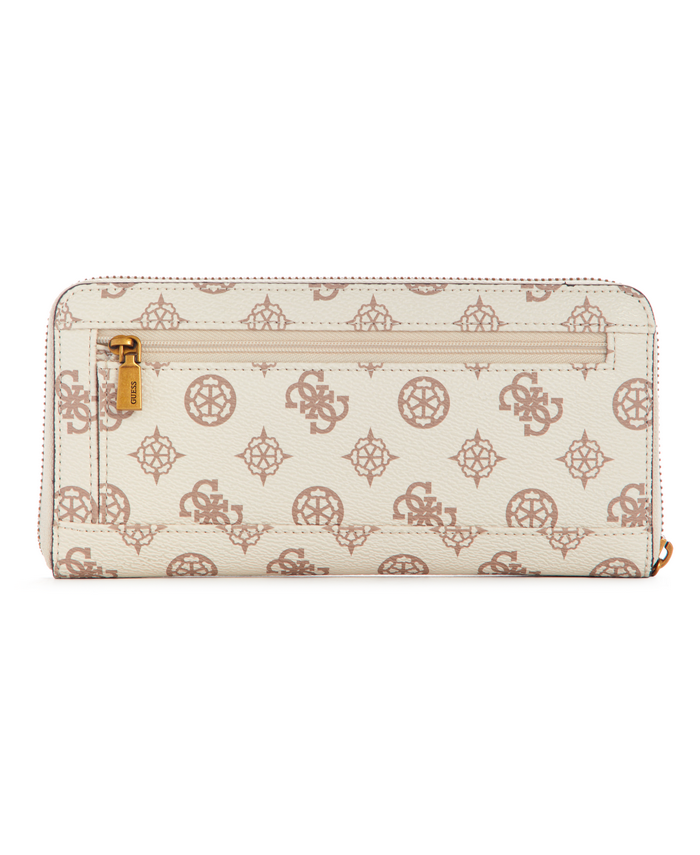 Billetera Guess Laurel Slg Large Zip Around Crg Café-1