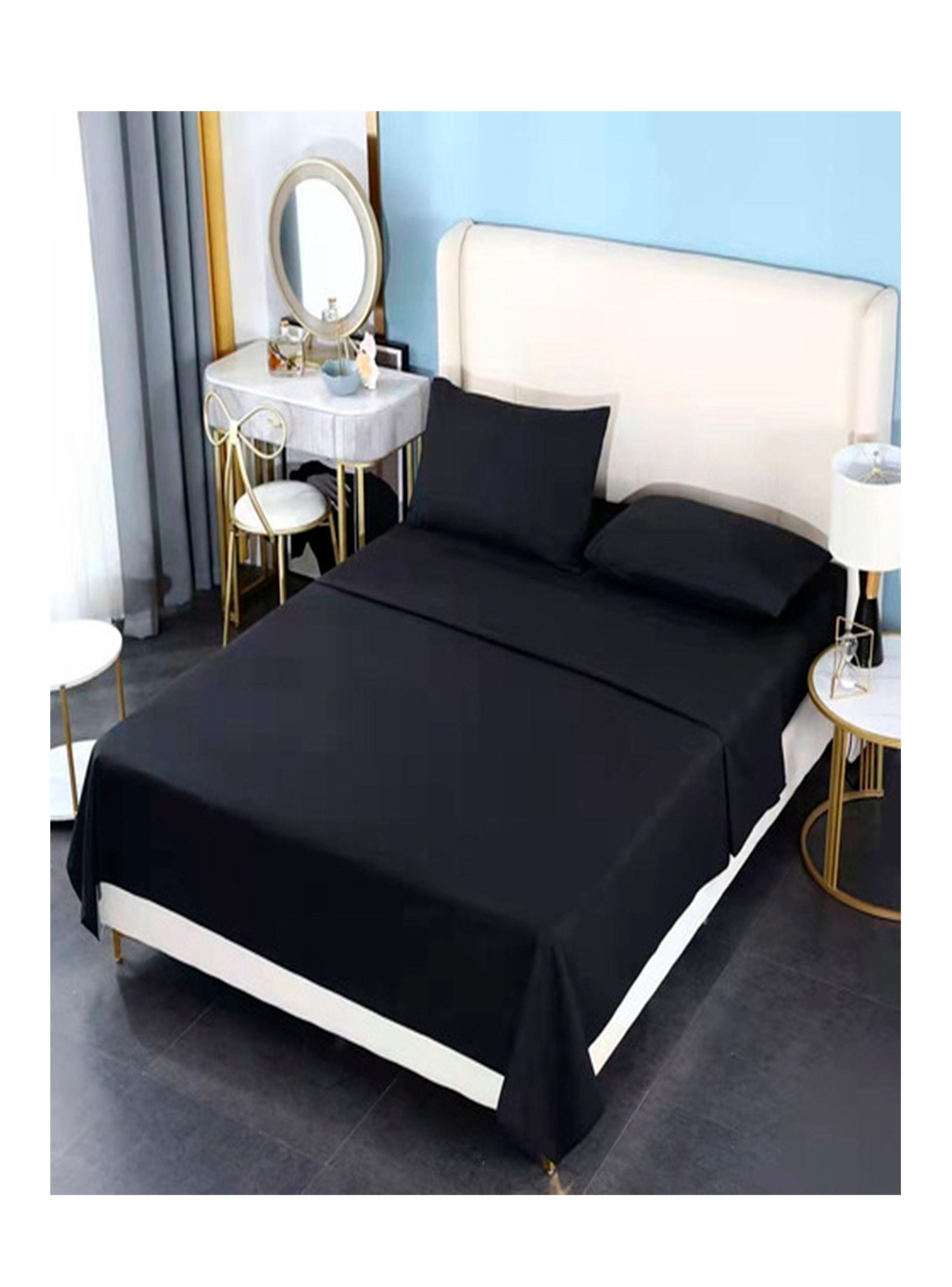 sabana 177 hilos negro 2 plazas-1