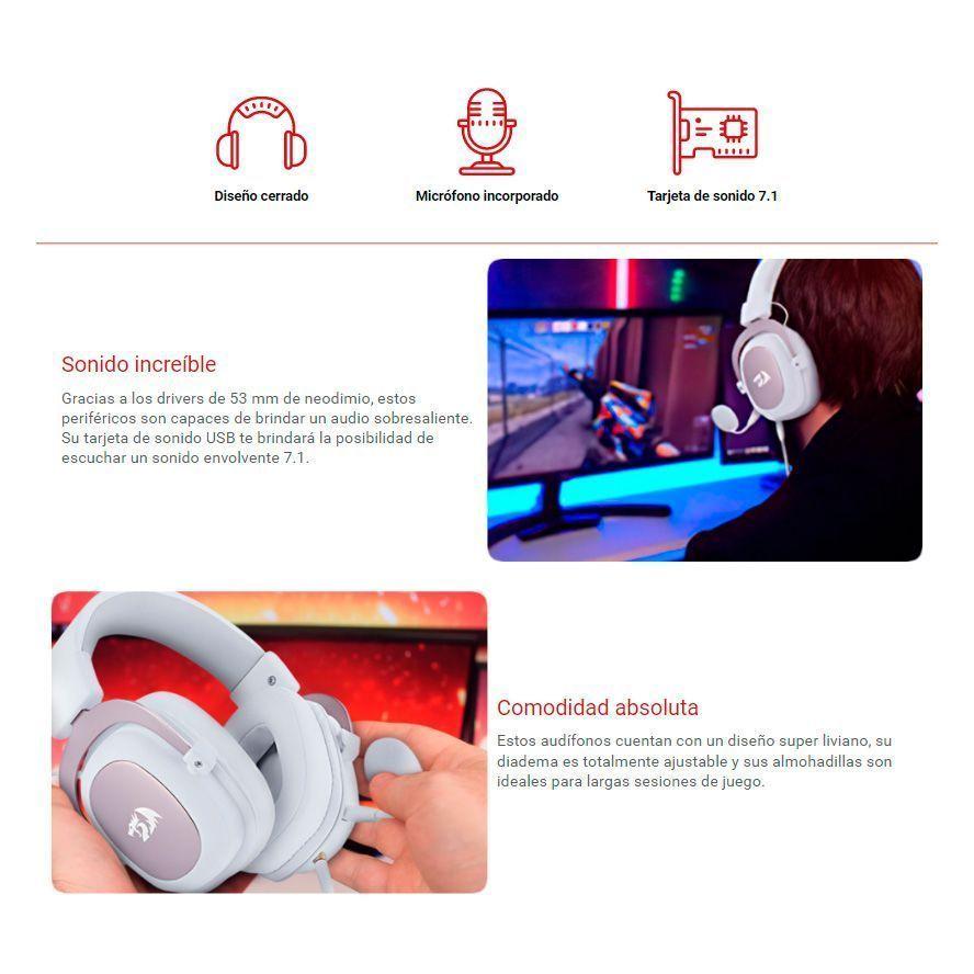 Audifonos Gamer Redragon Zeus 2-2