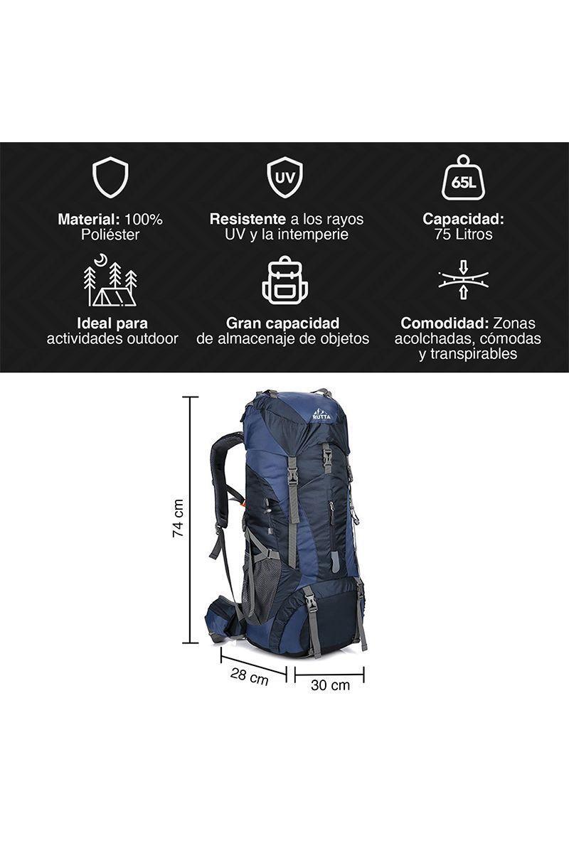 Mochila Outdoor 75 Litros Azul-2
