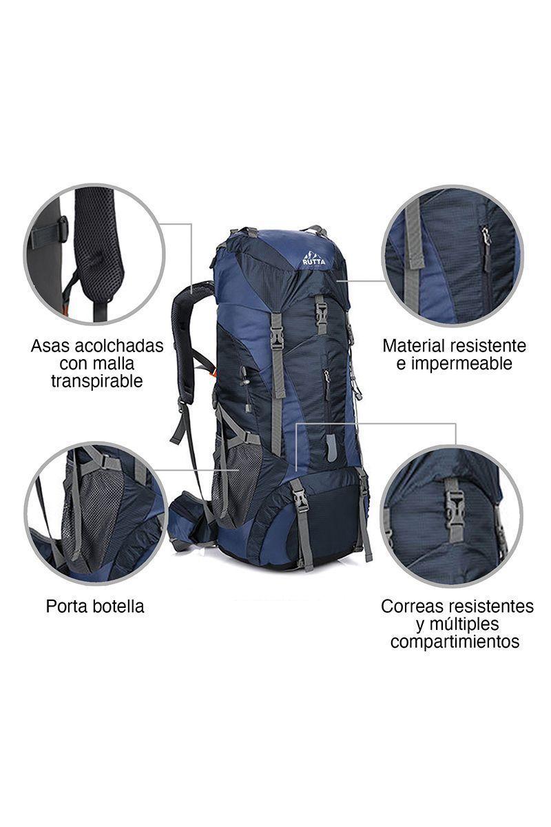 Mochila Outdoor 75 Litros Azul-3