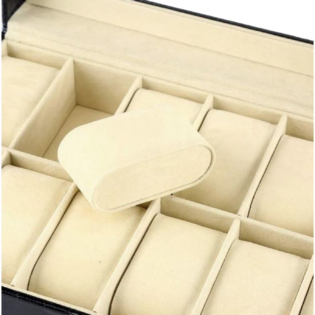 CAJA ORGANIZADORA JOYAS/RELOJES 12 COMPARTIMENTOS AC91 -4