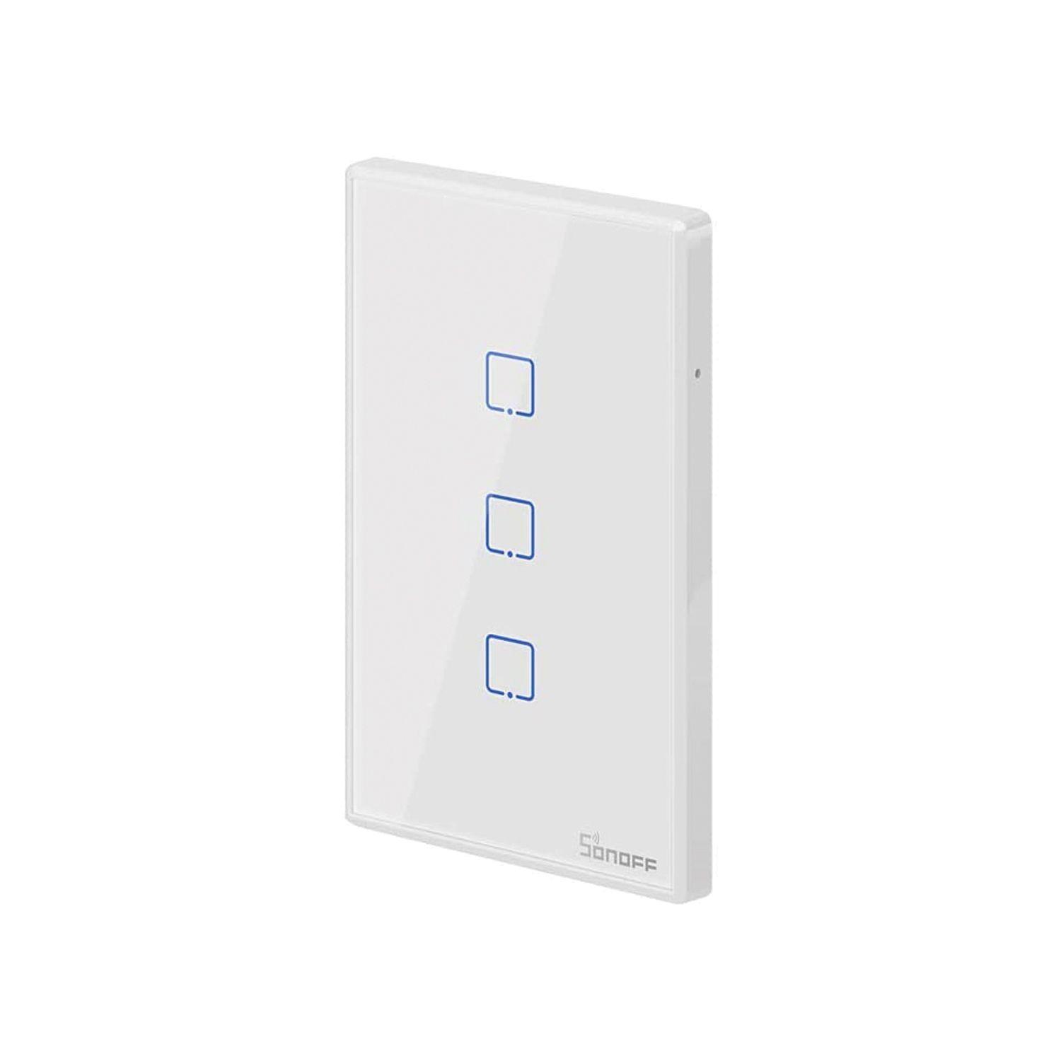 Interruptor Smart 3 Canales Blanco WiFi + RF T2US3C Sonoff-4