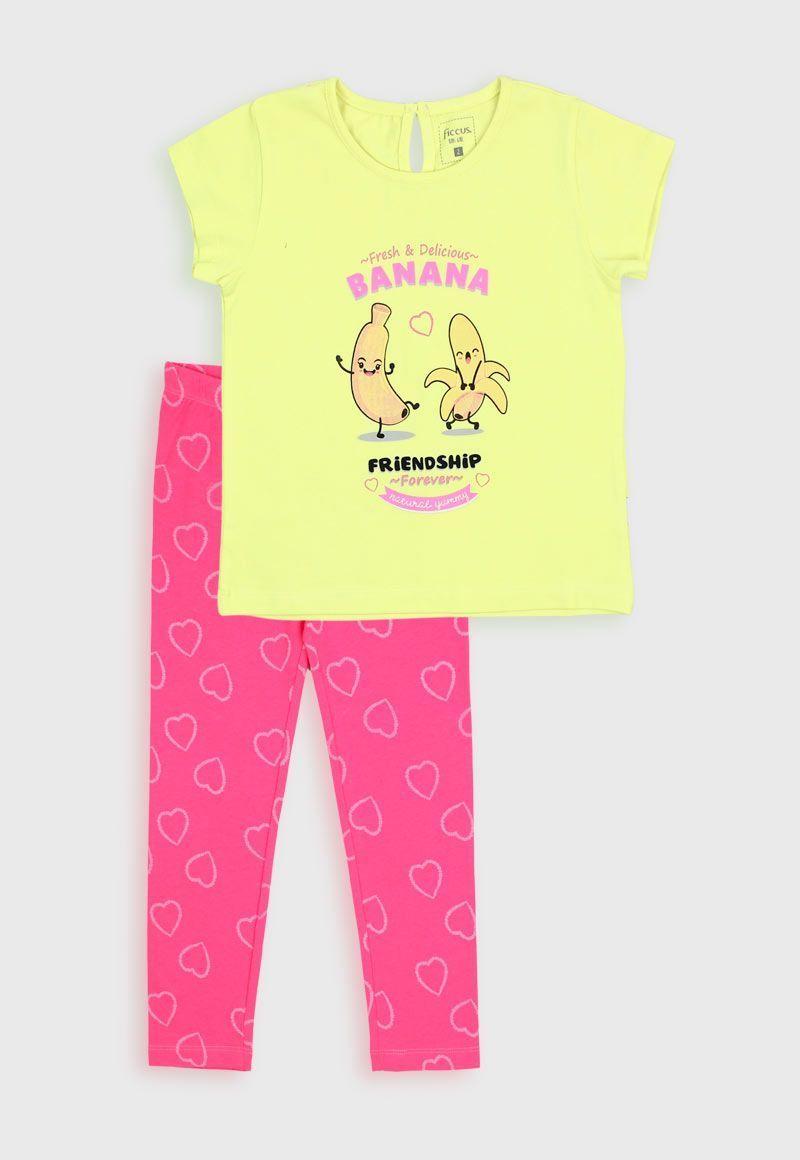 Pijama kids niña largo fruits 338-0