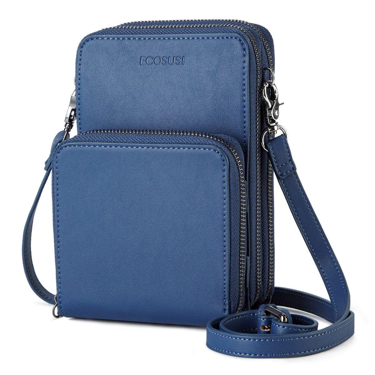 Ecosusi Bandolera Para Celular Con Cartera Desmontable - Azul-0